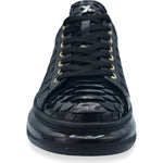 Vinci Leather The Adler Black Snk Leather Sneaker Limited Edition (17474 S-1)