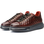 Vinci Leather The Adler Burgundy Snk Leather Sneaker Limited Edition (17474 O-4)