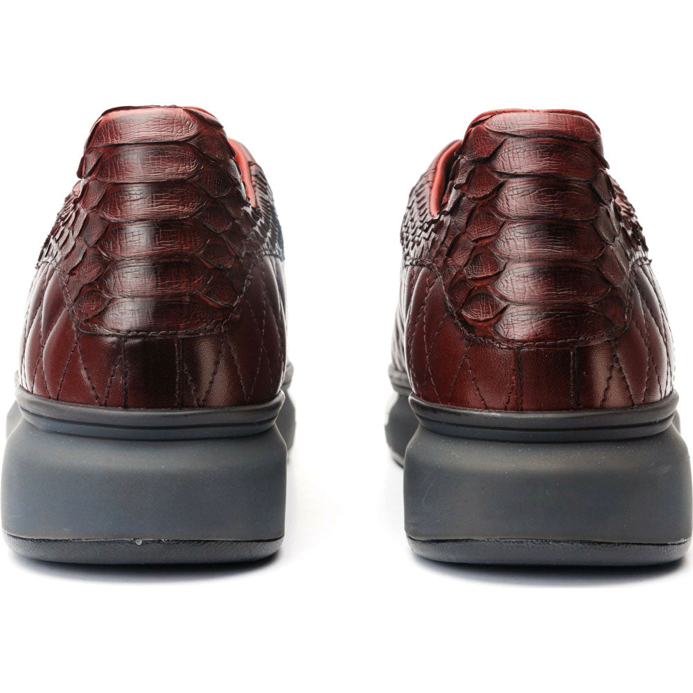Vinci Leather The Adler Burgundy Snk Leather Sneaker Limited Edition (17474 O-4)
