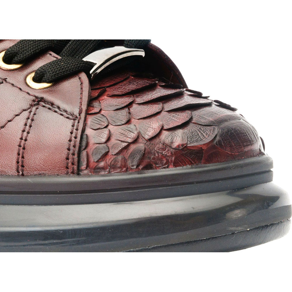Vinci Leather The Adler Burgundy Snk Leather Sneaker Limited Edition (17474 O-4)