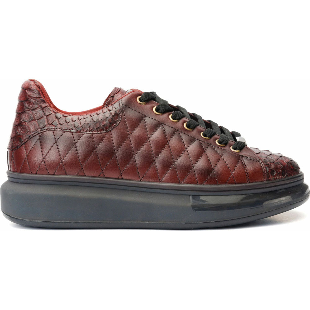 Vinci Leather The Adler Burgundy Snk Leather Sneaker Limited Edition (17474 O-4)
