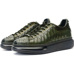 Vinci Leather The Adler Green Snk Leather Sneaker Limited Edition (17474 Y-4)