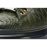 Vinci Leather The Adler Green Snk Leather Sneaker Limited Edition (17474 Y-4)