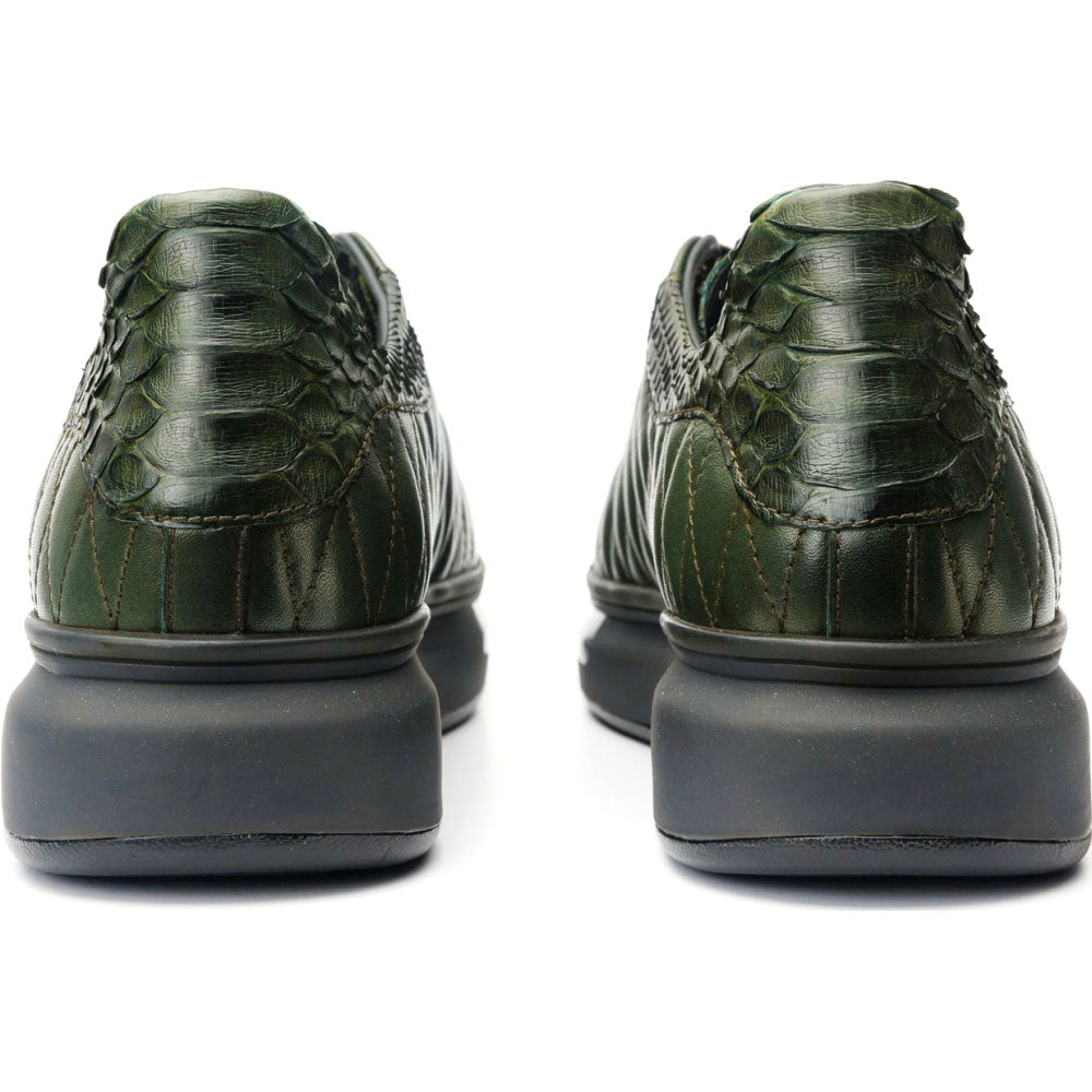 Vinci Leather The Adler Green Snk Leather Sneaker Limited Edition (17474 Y-4)