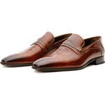 Vinci Leather The Bangkok Brown Penny Loafer (10671)