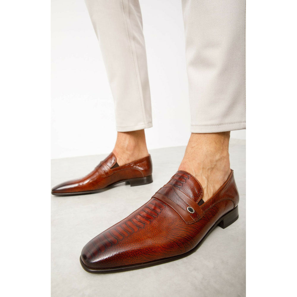 Vinci Leather The Bangkok Brown Penny Loafer (10671)