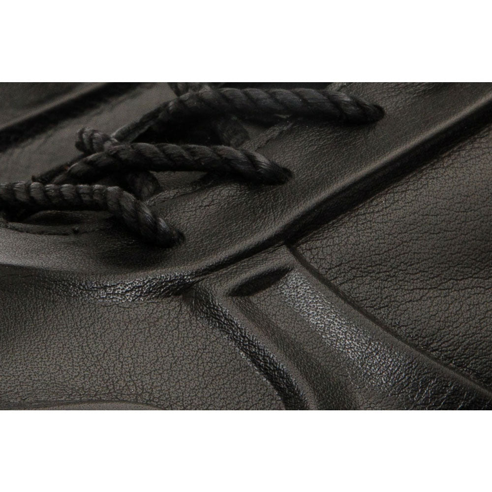 Vinci Leather The Barnett Black Leather Sneaker (11089 S-4)