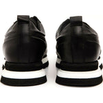Vinci Leather The Barnett Black Leather Sneaker (11089 S-4)