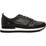 Vinci Leather The Barnett Black Leather Sneaker (11089 S-4)