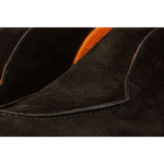 Vinci Leather The Belek Black Open Walk Suede Leather Boot (32607)