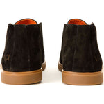 Vinci Leather The Belek Black Open Walk Suede Leather Boot (32607)