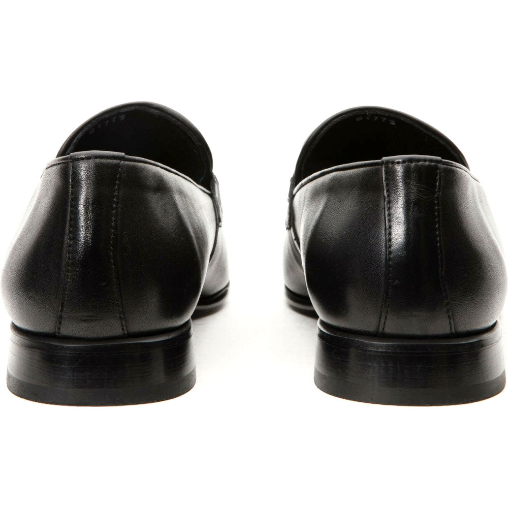 Vinci Leather The Bogota Black Bit Loafer (10651)