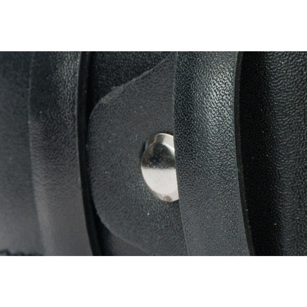 Vinci Leather The Bogota Black Calfskin Belt