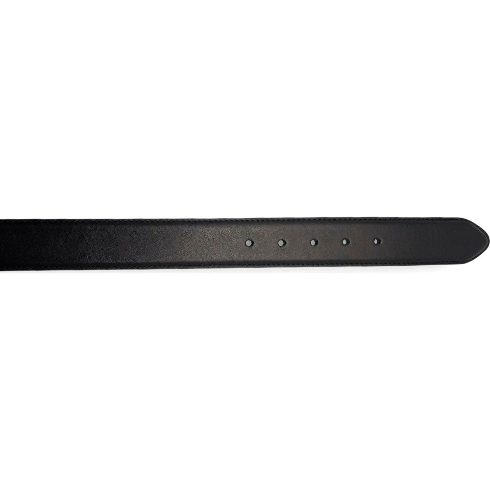 Vinci Leather The Bogota Black Calfskin Belt