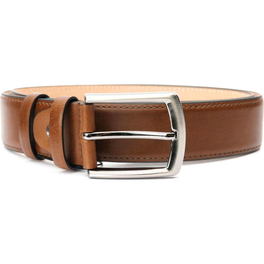 Vinci Leather The Bogota Brown Calfskin Belt