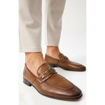 Vinci Leather The Bogota Tan Bit Loafer (10651)