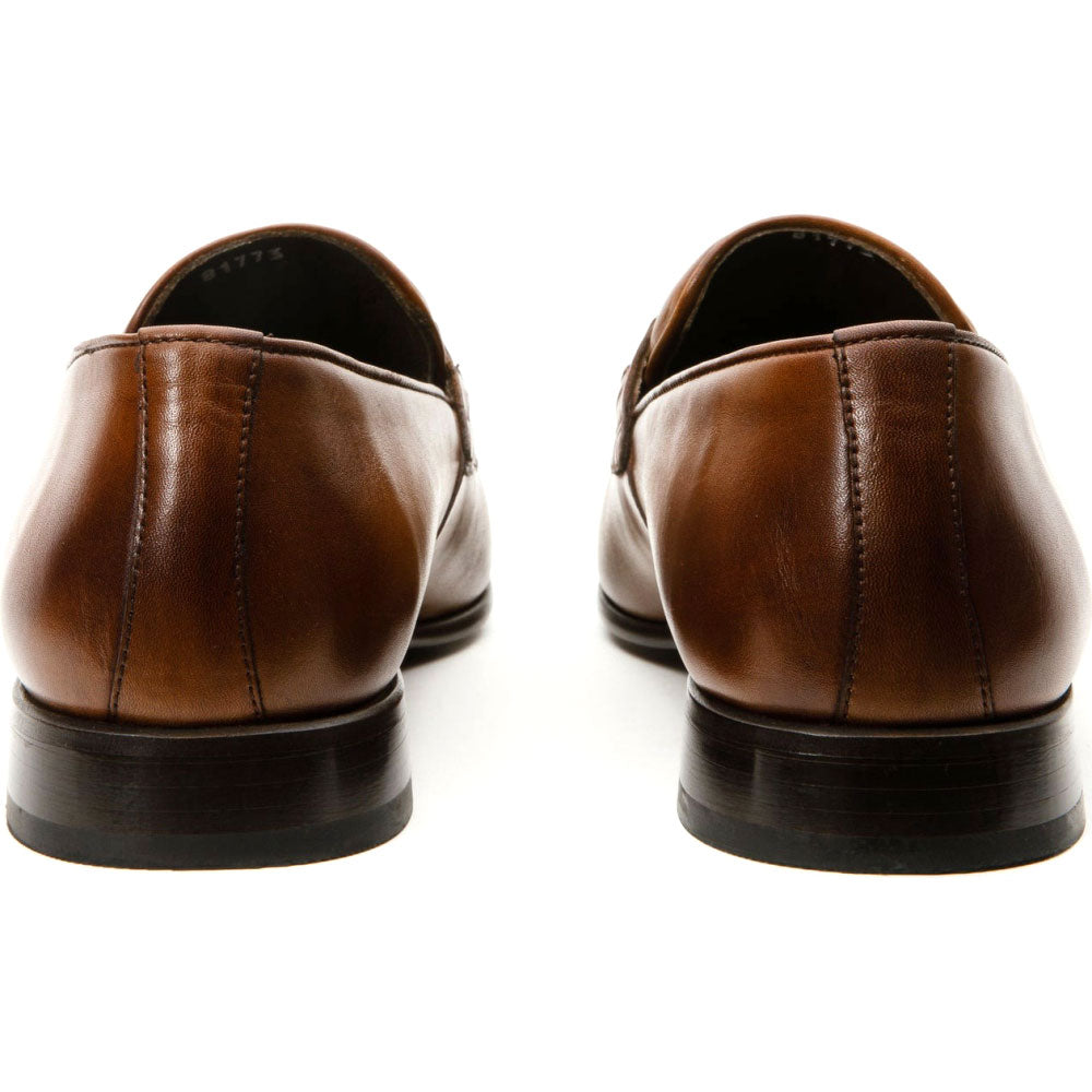 Vinci Leather The Bogota Tan Bit Loafer (10651)