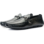 Vinci Leather The Bologna Black Bit Loafer Shoe
