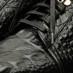 Vinci Leather The Bomba Black Crocodile Leather Sneaker (Vc-D521T-52)