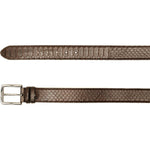 Vinci Leather The Boss Brown Python Sneak Leather Leather Belt
