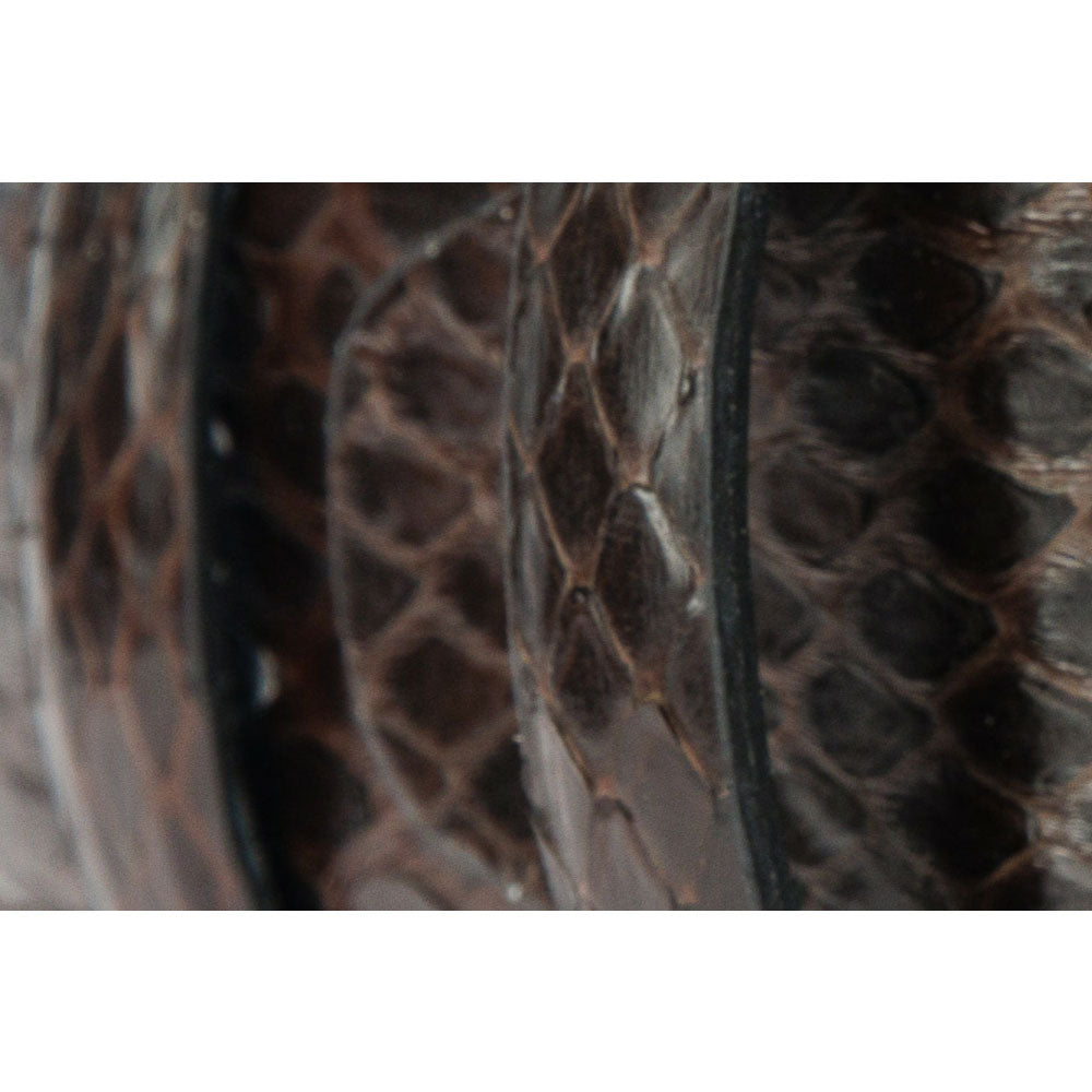 Vinci Leather The Boss Brown Python Sneak Leather Leather Belt