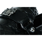 Vinci Leather The Boss Python Black Color Shoe Bit Loafer (C-9023 X)