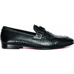 Vinci Leather The Boss Python Black Color Shoe Bit Loafer (C-9023 X)
