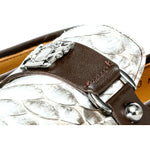 Vinci Leather The Boss Python Natural Color Shoe Bit Loafer (C-9023 X)