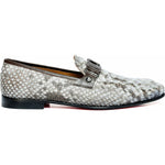 Vinci Leather The Boss Python Natural Color Shoe Bit Loafer (C-9023 X)