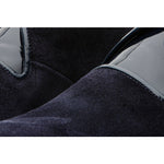 Vinci Leather The Brody Navy Blue Suede Dress Shoes (9244)
