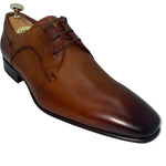 Vinci Leather The Buenos Aires Brown Derby Shoes (10723)