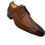 Vinci Leather The Buenos Aires Brown Derby Shoes (10723)