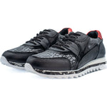 Vinci Leather The Cakarta Black Leather Sneaker (06560 S-8)