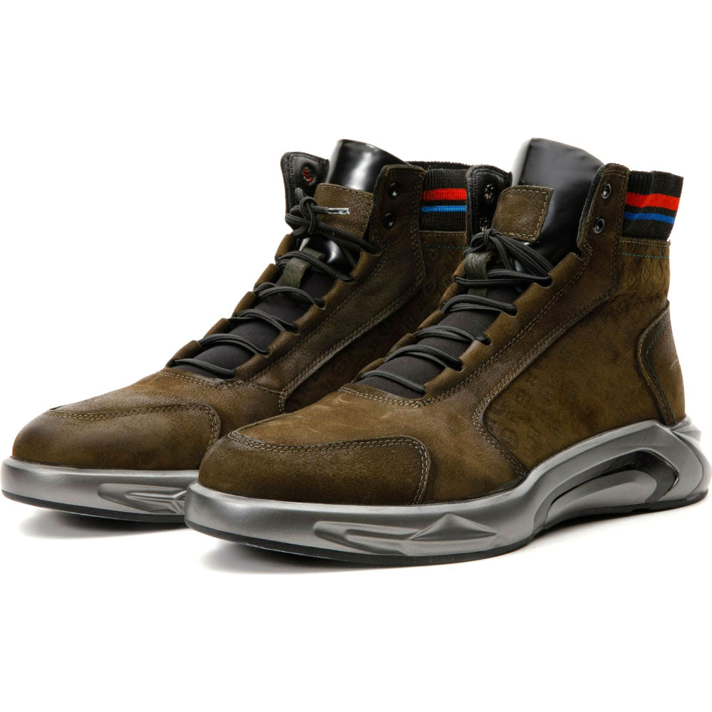 Vinci Leather The Caracas Green Suede Leather Casual Boot (3546)