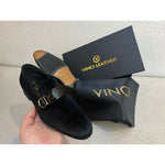 Vinci Leather The Casaletti Black Bit Loafer Shoe (1803)