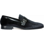 Vinci Leather The Casaletti Black Bit Loafer Shoe (1803)