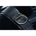 Vinci Leather The Casaletti Navy Bit Loafer Shoe (1803)