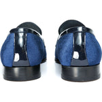 Vinci Leather The Casaletti Navy Bit Loafer Shoe (1803)