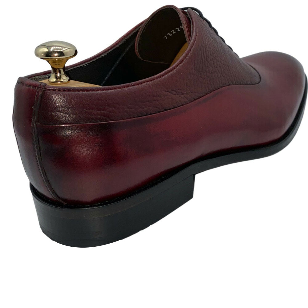 Vinci Leather The Chicago Burgundy Leather Oxford Shoe (10345)