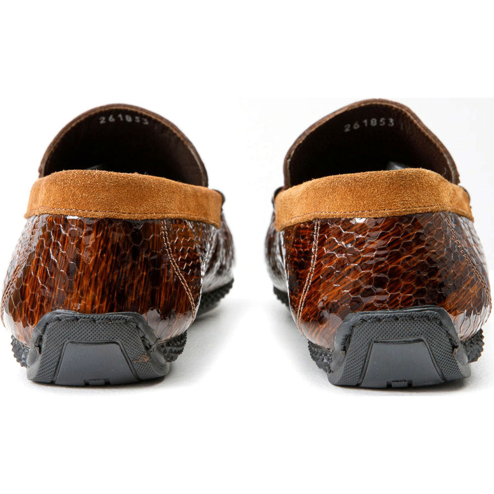 Vinci Leather The Cordova Brown Patent Leather Tassel Loafer (8498)