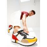 Vinci Leather The Covelo Multicolor Leather Sneaker (D-527X)
