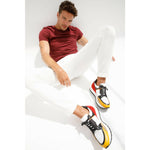 Vinci Leather The Covelo Multicolor Leather Sneaker (D-527X)