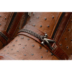 Vinci Leather The Dallas Brown Leather Bit Ankle Zip-up Dress Boot (10726)
