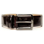 Vinci Leather The Dodoma Burgundy Patent Leather Belt