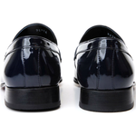 Vinci Leather The Dodoma Navy Patent Leather Loafer Shoe (8017)