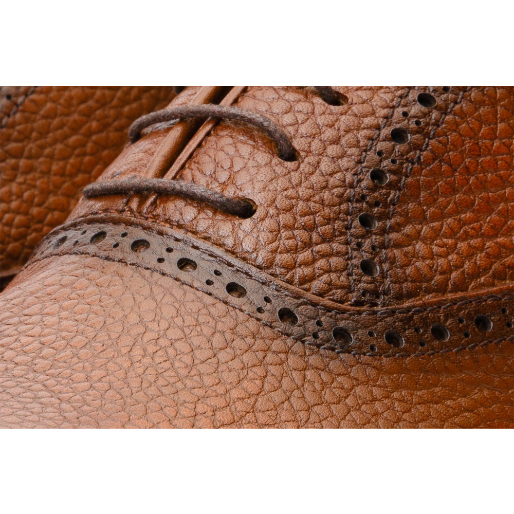 Vinci Leather The Draco Handmade Brown Semi Brogue Oxford Shoe (V-01/6825)