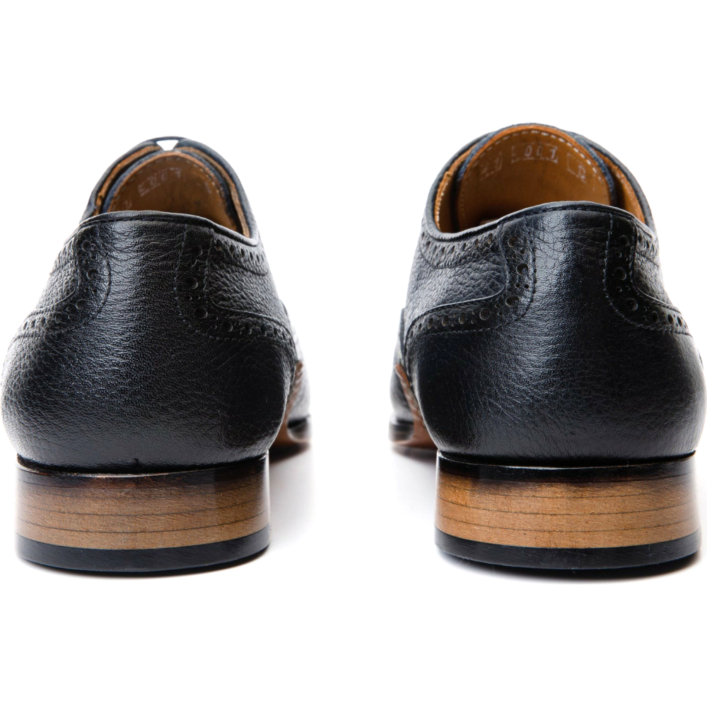 Vinci Leather The Draco Handmade Navy Semi Brogue Oxford Shoe (V-01/6825)