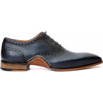 Vinci Leather The Draco Handmade Navy Semi Brogue Oxford Shoe (V-01/6825)