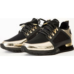 Vinci Leather The Emir Gold Leather Sneaker For Men Limited Edition (D-529)