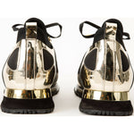Vinci Leather The Emir Gold Leather Sneaker For Men Limited Edition (D-529)